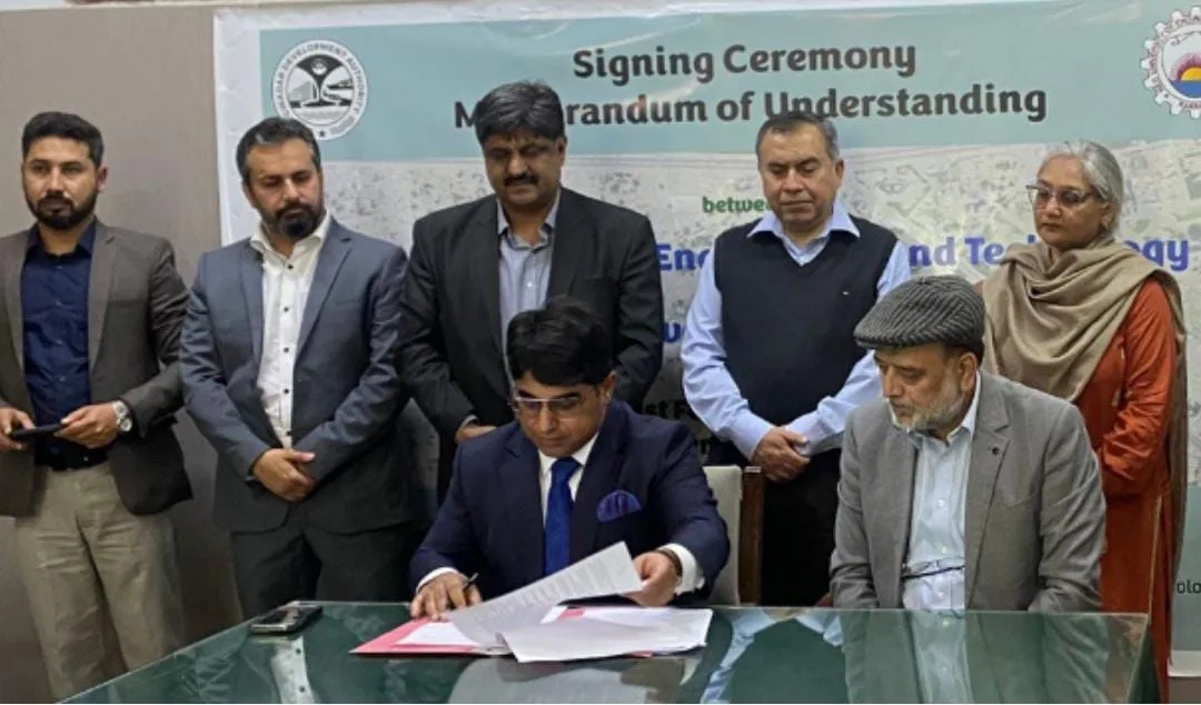 Dr. Nauman, Dean of NED University, Registrar Syed Ghazanfar Hussain, and other faculty members attended the signing ceremony.