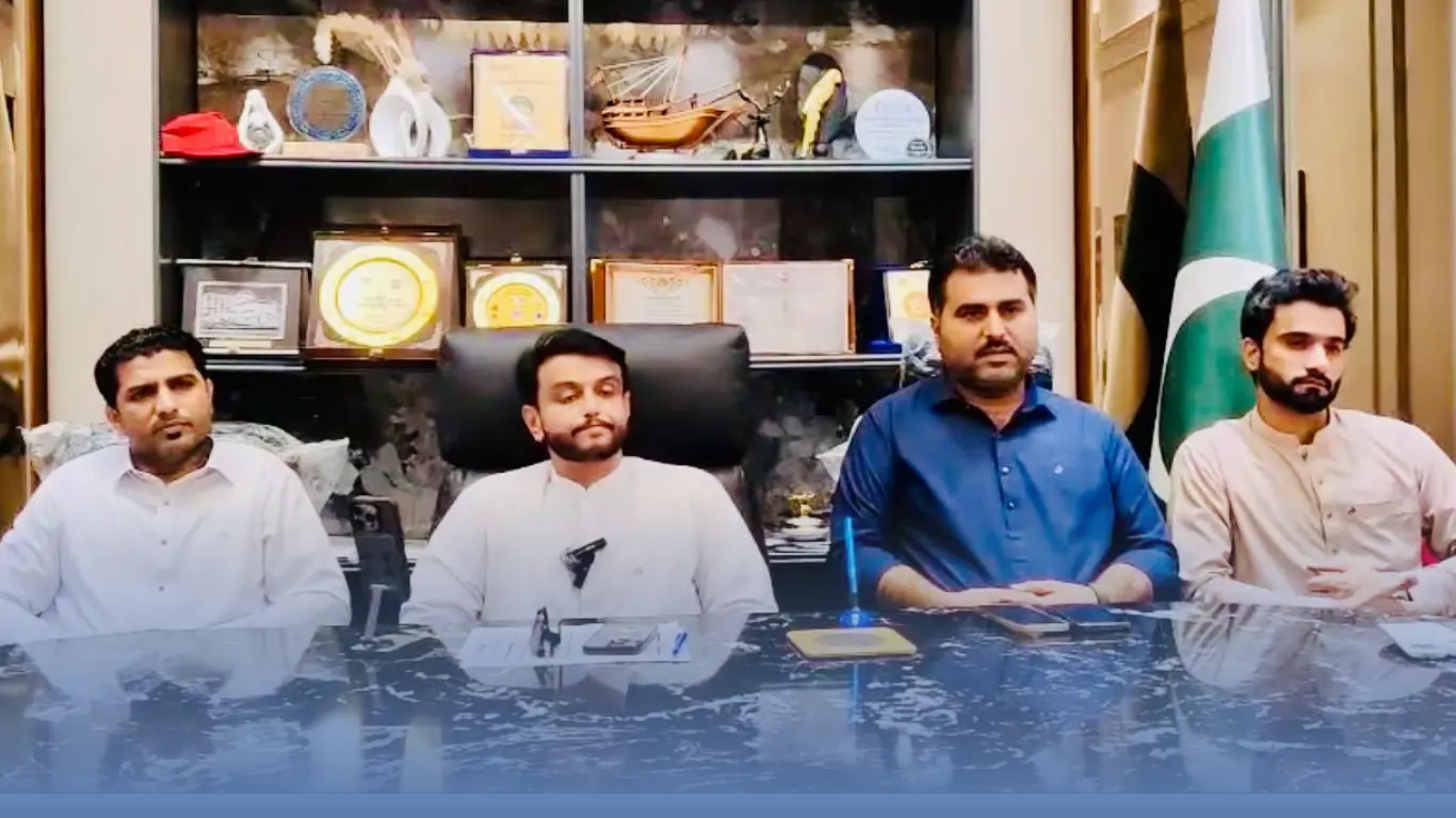 President Gwadar Chamber of Commerce and Industries Jeehand Hoth with his team